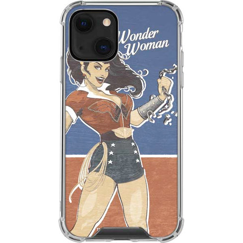 DC Comics Bombshells Wonder Woman Bombshell iPhone 14 Clear Case