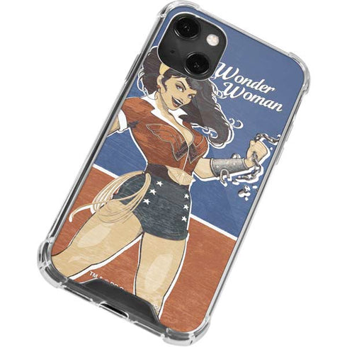 DC Comics Bombshells Wonder Woman Bombshell iPhone 14 Plus Clear Case