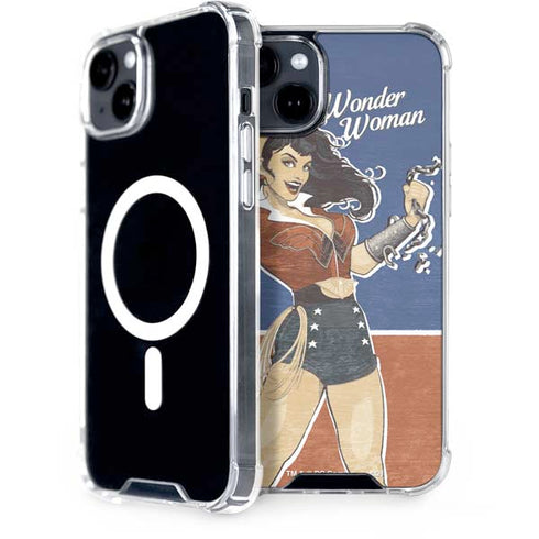 DC Comics Bombshells Wonder Woman Bombshell iPhone 15 Plus MagSafe Case