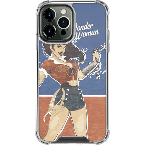 DC Comics Bombshells Wonder Woman Bombshell iPhone 14 Pro Max Clear Case
