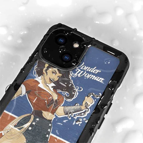 DC Comics Bombshells Wonder Woman Bombshell iPhone 15 Waterproof Case