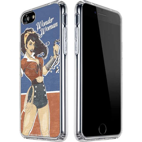 DC Comics Bombshells Wonder Woman Bombshell iPhone SE (2nd & 3rd Gen) Clear Case