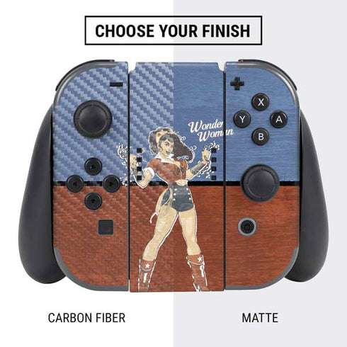 DC Comics Bombshells Wonder Woman Bombshell Nintendo Switch Bundle Skin