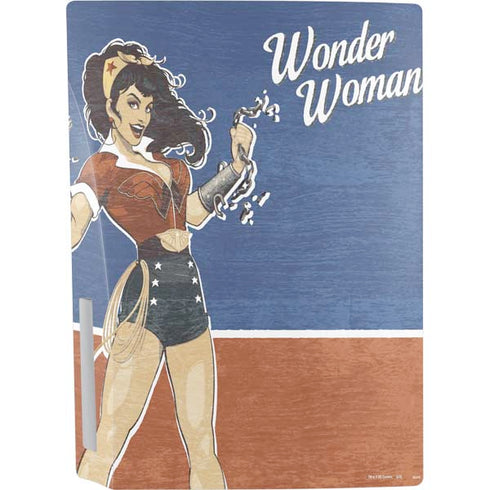 DC Comics Bombshells Wonder Woman Bombshell PS5 Console Skin