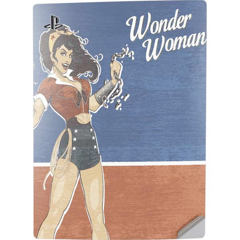DC Comics Bombshells Wonder Woman Bombshell PS5 Digital Edition Console Skin
