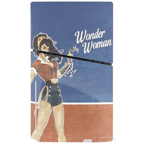 DC Comics Bombshells Wonder Woman Bombshell PS5 Slim Disk Bundle Skin
