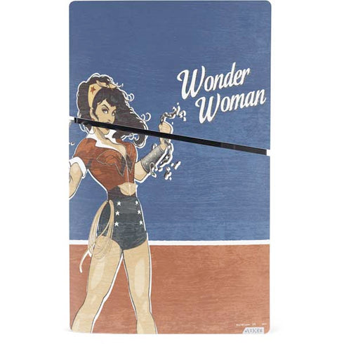 DC Comics Bombshells Wonder Woman Bombshell PS5 Slim Digital Edition Console Skin