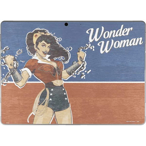 DC Comics Bombshells Wonder Woman Bombshell Surface Pro 9 Skin
