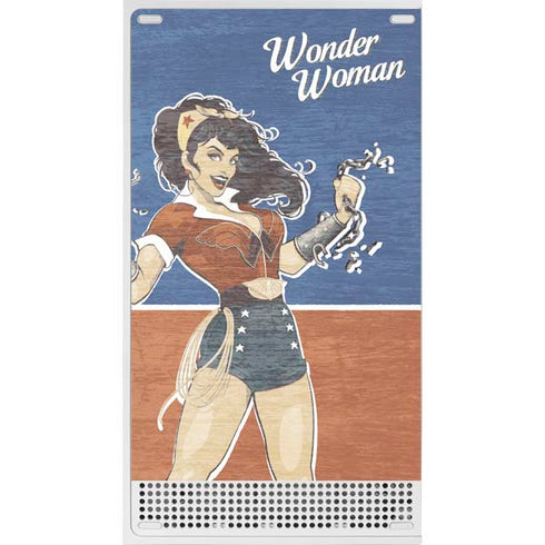 DC Comics Bombshells Wonder Woman Bombshell Xbox Series S Console Skin
