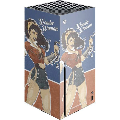 DC Comics Bombshells Wonder Woman Bombshell Xbox Series X Console Skin