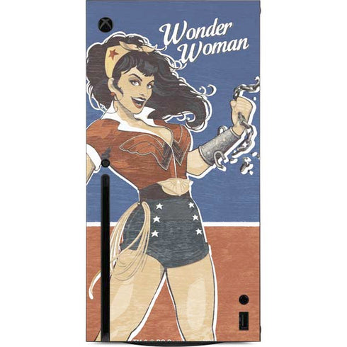 DC Comics Bombshells Wonder Woman Bombshell Xbox Series X Console Skin