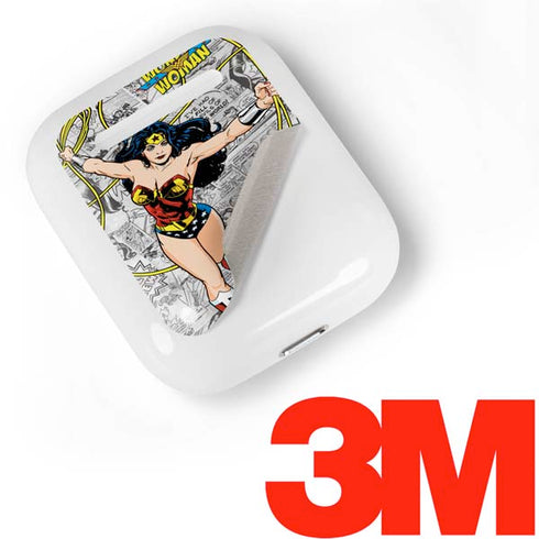 DC Comics Wonder Woman Classic Action Pose Apple AirPods Skin