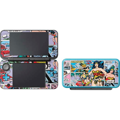 DC Comics Wonder Woman Comic Blast Nintendo 2DS XL (2017) Skin