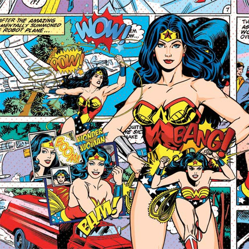 DC Comics Wonder Woman Comic Blast Nintendo 2DS XL (2017) Skin