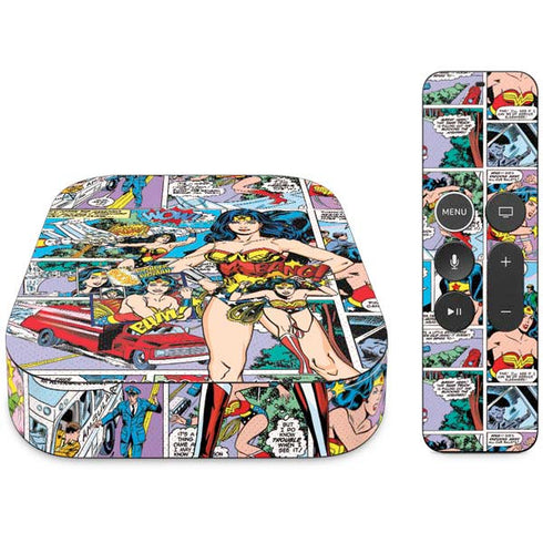 DC Comics Wonder Woman Comic Blast Apple TV Skin
