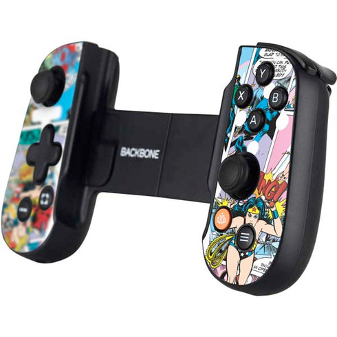 DC Comics Wonder Woman Comic Blast Backbone One for iPhone Game Controller Skin