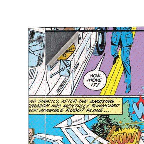 DC Comics Wonder Woman Comic Blast Corsair 4000D Tempered Glass Mid-Tower ATX Case Skin