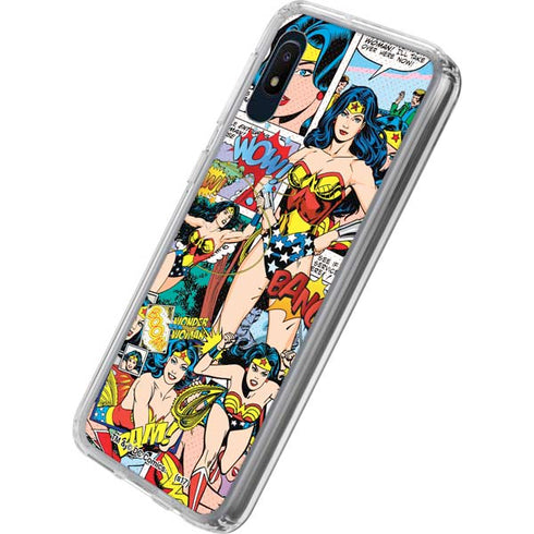 DC Comics Wonder Woman Comic Blast Galaxy A10e Clear Case