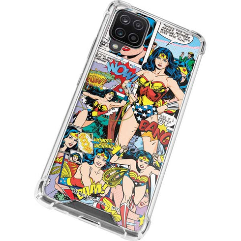 DC Comics Wonder Woman Comic Blast Galaxy A12 Clear Case