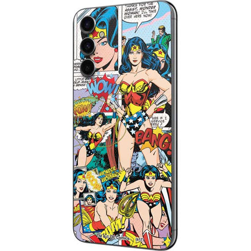 DC Comics Wonder Woman Comic Blast Galaxy A14 5G Skin