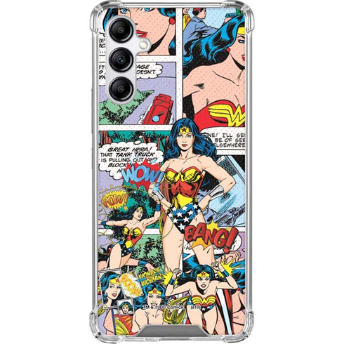 DC Comics Wonder Woman Comic Blast Galaxy A15 5G Clear Case