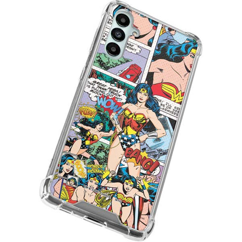DC Comics Wonder Woman Comic Blast Galaxy A15 5G Clear Case