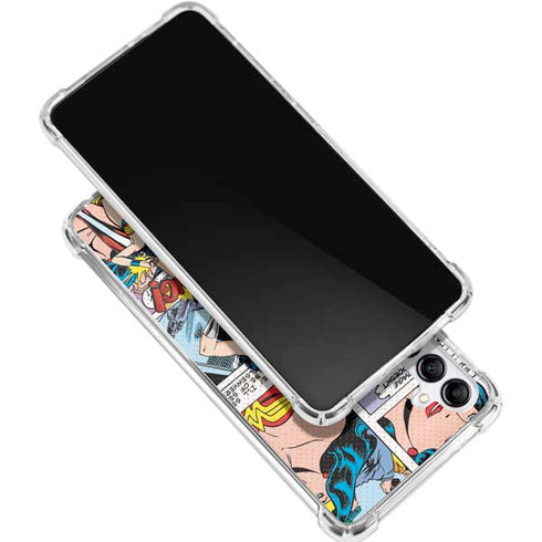 DC Comics Wonder Woman Comic Blast Galaxy A15 5G Clear Case