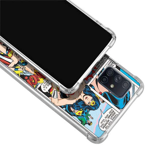 DC Comics Wonder Woman Comic Blast Galaxy A51 5G Clear Case