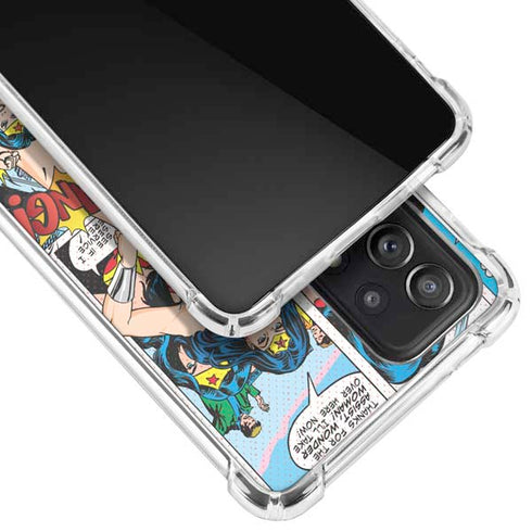 DC Comics Wonder Woman Comic Blast Galaxy A52 5G Clear Case
