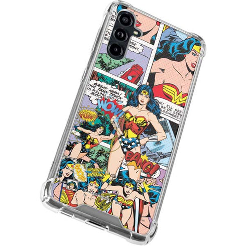 DC Comics Wonder Woman Comic Blast Galaxy A54 5G Clear Case
