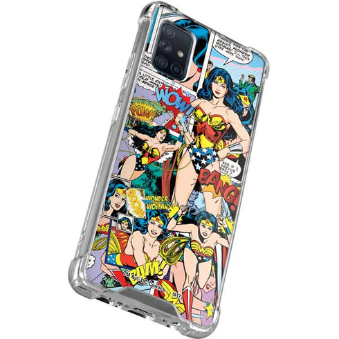 DC Comics Wonder Woman Comic Blast Galaxy A71 5G Clear Case
