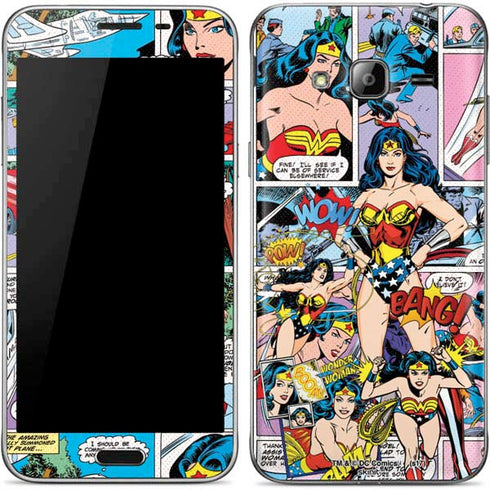 DC Comics Wonder Woman Comic Blast Galaxy J3 Skin