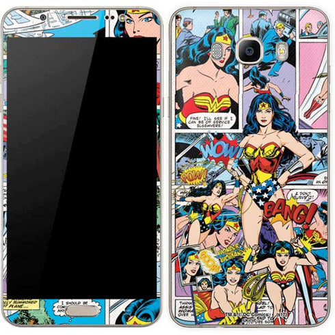 DC Comics Wonder Woman Comic Blast Galaxy J7 Skin