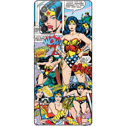 DC Comics Wonder Woman Comic Blast Galaxy Note20 5G Skin