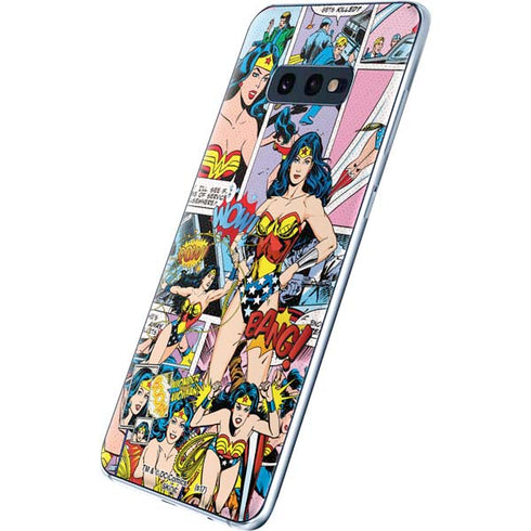 DC Comics Wonder Woman Comic Blast Galaxy S10e Skin