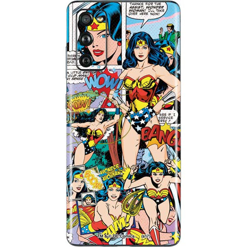 DC Comics Wonder Woman Comic Blast Galaxy S20 Fan Edition Skin