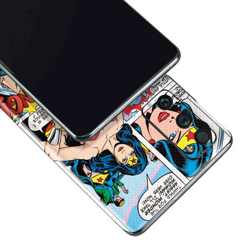 DC Comics Wonder Woman Comic Blast Galaxy S20 Fan Edition Skin