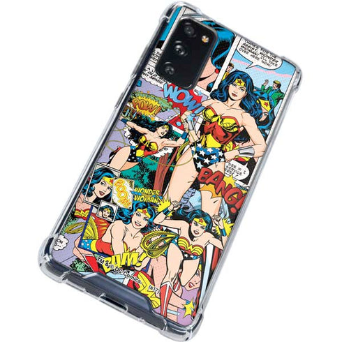 DC Comics Wonder Woman Comic Blast Galaxy S20 FE Clear Case