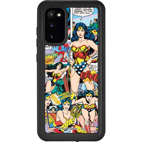 DC Comics Wonder Woman Comic Blast Galaxy S20 Waterproof Case