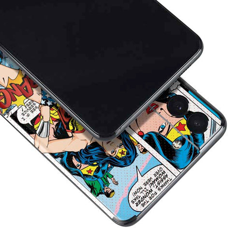 DC Comics Wonder Woman Comic Blast Galaxy S21 5G Skin