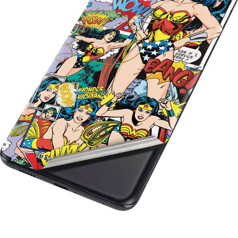 DC Comics Wonder Woman Comic Blast Galaxy S21 5G Skin