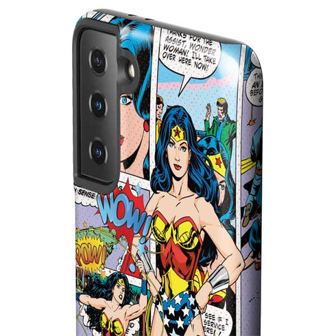 DC Comics Wonder Woman Comic Blast Galaxy S21 FE Pro Case