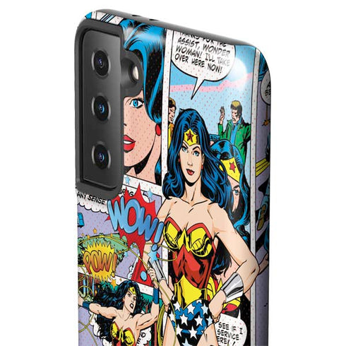 DC Comics Wonder Woman Comic Blast Galaxy S21 Plus 5G Pro Case