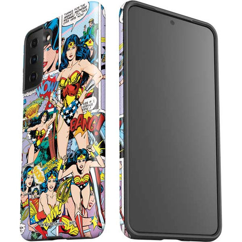DC Comics Wonder Woman Comic Blast Galaxy S21 Plus 5G Pro Case