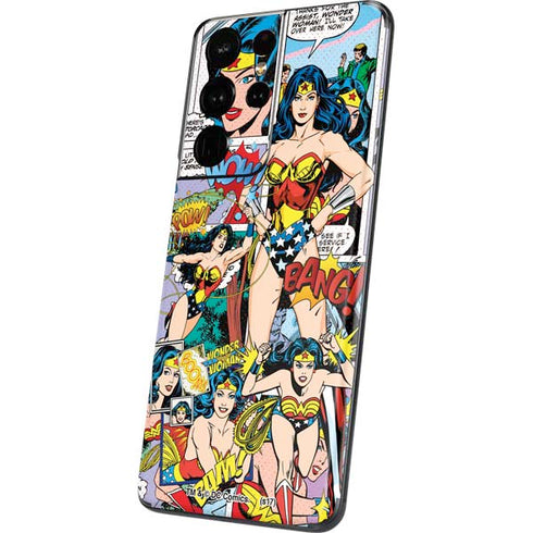 DC Comics Wonder Woman Comic Blast Galaxy S21 Ultra 5G Skin