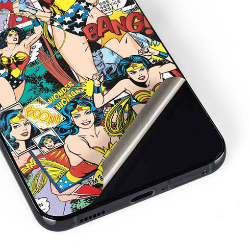 DC Comics Wonder Woman Comic Blast Galaxy S22 Plus Skin