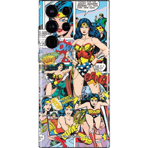 DC Comics Wonder Woman Comic Blast Galaxy S22 Ultra Skin