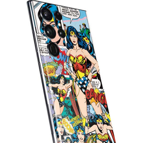 DC Comics Wonder Woman Comic Blast Galaxy S22 Ultra Skin