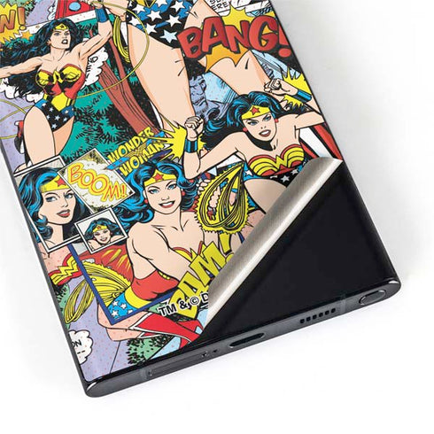 DC Comics Wonder Woman Comic Blast Galaxy S22 Ultra Skin
