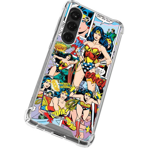 DC Comics Wonder Woman Comic Blast Galaxy S23 Clear Case